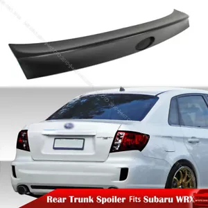 Fit For 08-14 Subaru Impreza WRX 3rd Rear Trunk Spoiler W Style Painted - Picture 1 of 6