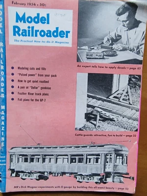 Model Railroader Magazine February 1954 - Vintage Train - Image 1 of 4