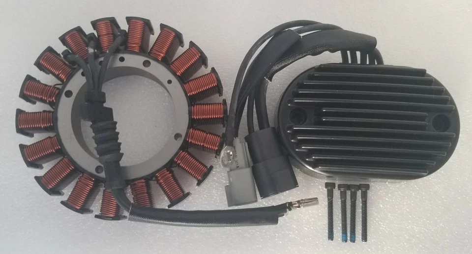Estator y regulador de voltaje para Harley Davidson Softail 2007 74540-07 30017-07 Foto 1 de 1