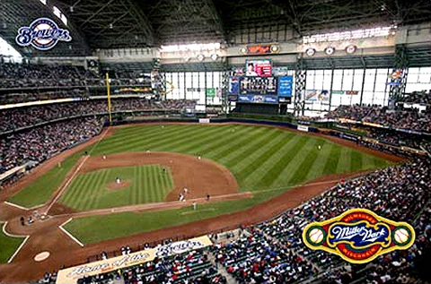 Milwaukee Brewers MILLER PARK GAMEDAY Official MLB Stadium 22x34 Wall POSTER Cover