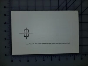 1963 Lincoln Continental Brochure Folder Original  - Foto 1 di 2