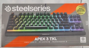 Steelseries Apex 3 TKL RGB Gaming Keyboard Wired - Picture 1 of 2