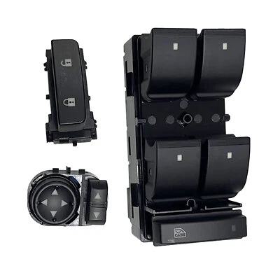 New 3x Switch Control Window Door Lock Mirror For Chevrolet Silverado GMC Sierra - Imagem 1 de 4