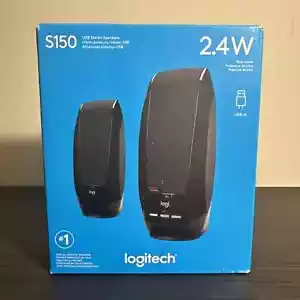 Logitech Computer Speakers S150 2.0 USB 2.4W Black - NEW - Picture 1 of 1