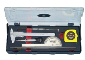 Force K50629 6pc Assorted Measuring Tool Kit: Caliper Protractor Scriber Punch - Bild 1 von 7