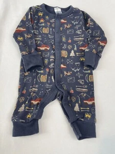 Modern Moments by Gerber Long Sleeve New Born One-Piece Camping Fold Over Cuffs - Picture 1 of 9