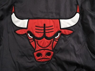 Chaqueta De Colección Chicago Bulls Para Hombres XL Negra Starter Años 90 Pullover Puffer Jordan 9693 Foto 1 de 4