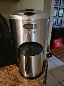 DeLonghi Coffee Maker Stainless Steel DCM485 10 Cups Kitchen Appliance USED - Picture 1 of 20