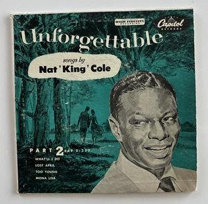 Nat King Cole Unforgettable 1952 Vinyl Capitol Records EP Part 2 EAP-2-357 Vinyl - Picture 1 of 4