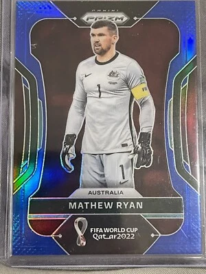 2022 PANINI PRIZM WORLD CUP MATHEW RYAN BLUE /299 - Image 1 of 2