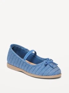 Old Navy Toddler Girls Quilted Ballet Flat Shoes Blue Size 5 6 7 9 10 11 $20 - Picture 1 of 1