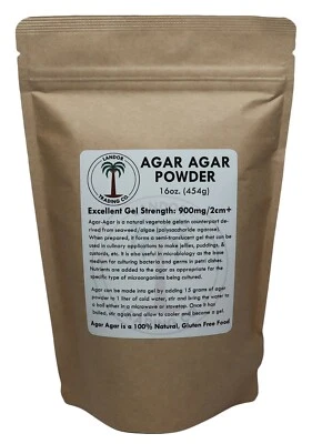 LANDOR TRADING COMPANY Agar Agar Powder - 16 Ounces (1 LB) - All Natural Seaweed - U.S. Seller!!!