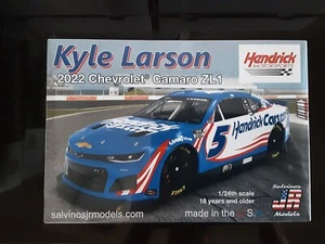 JR SALVINO NASCAR KYLE LARSON HENDRICK MO CAMARO ZL1 MODEL  KIT FACTORY SEALED - Picture 1 of 5