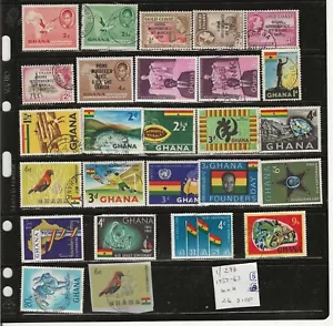 GHANA...Sc #1/296...M & U...1957/67..26 Different...nice Topicals - Picture 1 of 1
