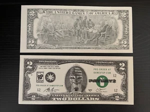 PAYDAY 2 $ 2 Dollar Bill Cash Note Promo E3 Gamescom PAX Swag 2014 New LOT of 2 - Picture 1 of 5