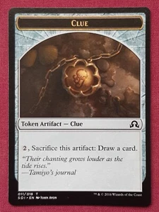 Magic The Gathering SHADOWS OVER INNISTRAD CLUE 11 token card MTG - Picture 1 of 2