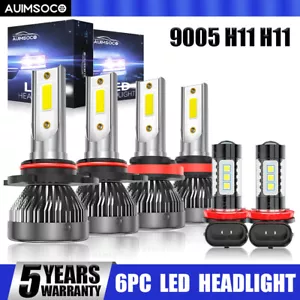 For Honda CR-V CRV 2015-2019 Combo LED Car Front + Fog Light Bulbs Bright White - Picture 1 of 21