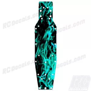 ProLine Pro MT - Thick Chassis Protector Graphics - Flames Cyan PRO6262-00 - Picture 1 of 1