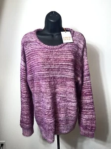 Knox Rose Pullover Damen Small Lila Hazy Flieder Strick Rundhals Baumwollmischung - Bild 1 von 8