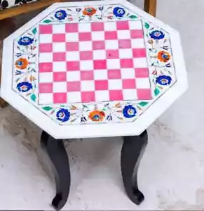 Chess Set With Marble Inlay Board Set With Piece Best Birthday Gift For Him, Her - Picture 1 of 9