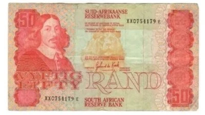 South Africa 50 Rand ND (1984-90) VF,Replacement Note, MWR Code: RG2+Gift! SAAV3 - Image 1 of 4
