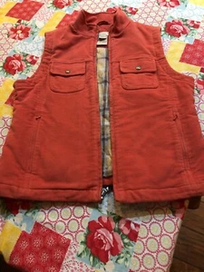 Chaleco de coral para mujer LL Bean talla mediana pequeña cremallera frontal ligera chaqueta cómoda - Imagen 1 de 6