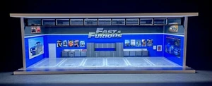 Fast & Furious Garage Theme 1:64 Model Garage Diorama LED Lighting! FAST SHIP - Picture 1 of 5
