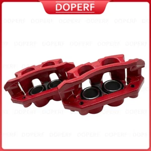 Pinzas de freno delanteras rojas izquierda derecha 2 piezas con soportes para Dodge Ram 1500 Classic - Imagen 1 de 10