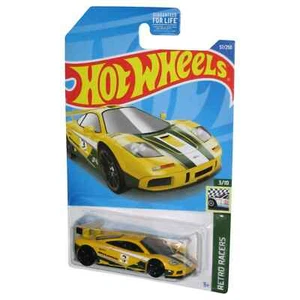 Hot Wheels Retro Racers 3/10 (2021) Yellow McLaren F1 GTR Toy Car 57/250 - Picture 1 of 1