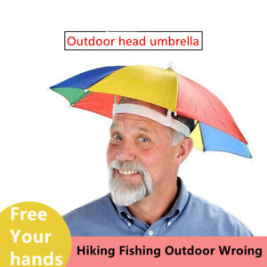 Umbrella Hat Headwear Fishing Foldable Outdoor Camping Hiking Working