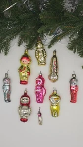 Space Era Vintage Weihnachtsornamente Glas antike Dekorationen Astronaut selten - Bild 1 von 49