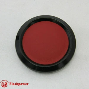 Botón de cuerno negro para volantes de 9 pernos cuero rojo - Imagen 1 de 3