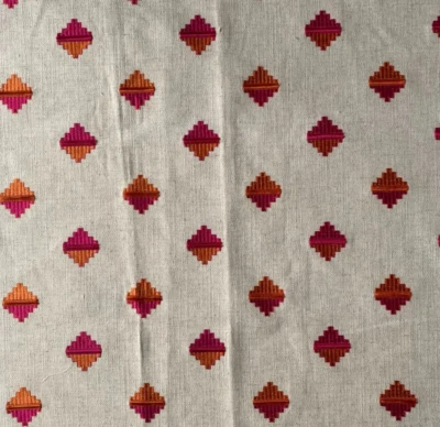 Kravet  Clarke&Clarke Pizarro Fuchia Designer Fabric Remnant 24"x24" - Image 1 of 3