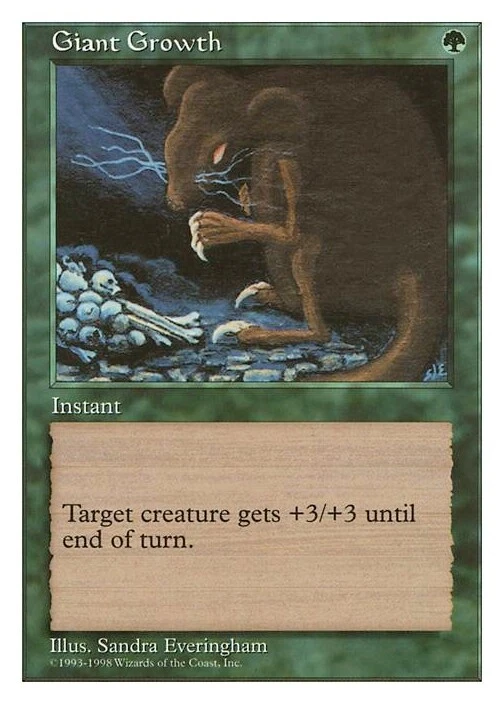 GIANT GROWTH ~mtg NM Anthologies Common xVintage Magic 1998 - Image 1 of 1