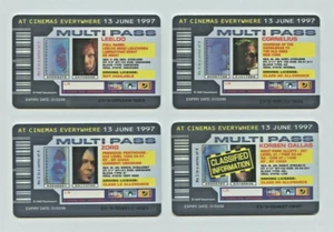 BRUCE WILLIS FILM THE FIFTH ELEMENT SPECIAL EDITION X 4 MULTI PASS 'PHONECARDS' - Picture 1 of 10