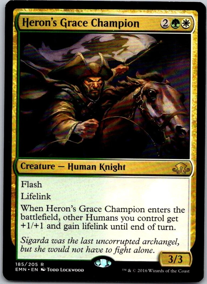 Magic the Gathering Heron's Grace Champion Eldritch Moon MTG Free Shipping! - Image 1 of 1