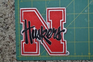 Throwback Nebraska Cornhuskers "N" Logo Football Hockey Jersey Crest Patch NCAA - Picture 1 of 1