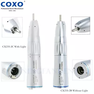 COXO Dental Fiber Optic Straight Handpiece Low Speed Nose Cone NSK CX235-2C 2B - Picture 1 of 44