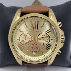 Michael Kors Bradshaw MK5605 Unisex Gold Stainless Steel Analog Dial Watch AM515 - Picture 1 of 11