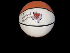 GRANT MCCASLAND SIGNED BASKETBALL TEXAS TECH RED RAIDERS HEAD COACH JSA 2 - Picture 1 of 1