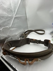 Cintura da arrampicata Buckingham MFG taglia 32, P/N OERS, data 11/16 pelle made in USA - Foto 1 di 17