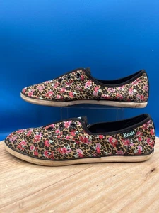 Keds Rookie Athletic Tennis Shoes Womens Sz 8.5/EU39.5 Multicolor Leopard Floral - Picture 1 of 13