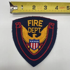 Generic Blank Fire Dept. Fire Department Shoulder Patch Eagle - Picture 1 of 4