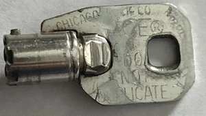 Chicago Lock Co. Ace Automatenschlüssel Rundrohr Laufschlüssel #80001 - Bild 1 von 4