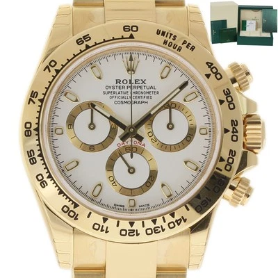 Rolex Cosomograph Daytona 116508 oro amarillo blanco Rolexwarnty 2020 *nuevo* #RL300 Foto 1 de 4