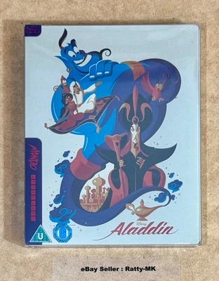 DISNEY'S ALADDIN - UK EXCLUSIVE MONDO ARTWORK BLU RAY STEELBOOK - NEW - Image 1 of 4
