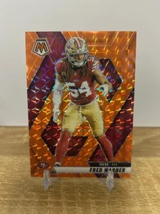 2025 Panini NFL Mosaic Fred Warner ORANGE MOSAIC Base Vet Card 28/199 - Bild 1 von 2
