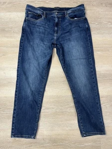Lucky Brand Jeans Herren 36x30 blau dunkle Waschung Denim gerades Bein 5 Pocket Zip Fly - Bild 1 von 8