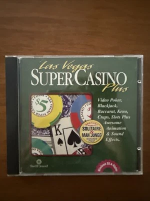 Software de juego vintage 1998 Las Vegas Super Casino Plus en CD ROM Foto 1 de 3