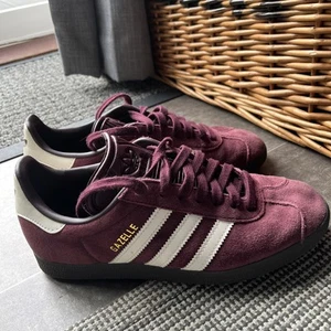 Adidas Gazelle Trainers, Burgundy / Maroon, UK 5.5, VGC - Picture 1 of 13